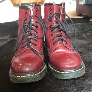 Red/Burgundy Dr. Martens 1460